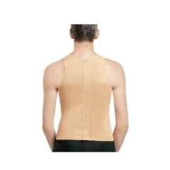 Postoperativni elastični muški steznik - majica bež OMC